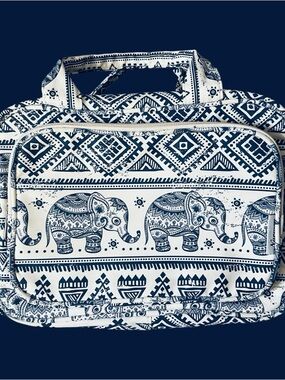 Narwey Hanging Travel Organizer Toiletry Makeup Bag Case Elephant Mandala Tribal